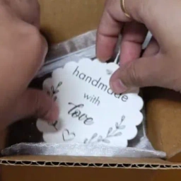 Packaging the final custom clay order